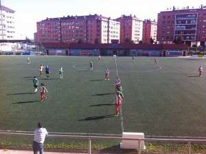 Acción en el partido.