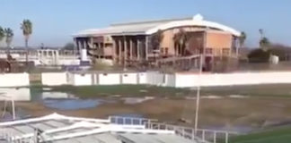 La ciclogénesis explosiva causa graves destrozos en la Ciudad Deportiva de La Granadilla