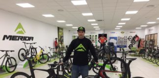 Rubén Tanco ya luce sus nuevas bicicletas Mérida Bikes