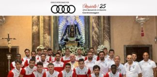 El Badajoz realiza la ofrenda floral