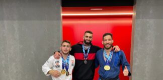 Fernando Mera en el Campeonato de España de Grappling con su medalla de plata