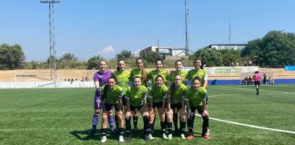 El Santa Teresa B antes de jugar su partido contra La Rambla