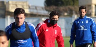 Primer entrenamiento del Badajoz bajo las órdenes de Isaac Jové
