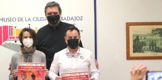 Presentación del V campeonato nacional de lanzamiento largo máster esta mañana en Badajoz